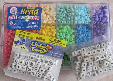 Alphabet Beads are an excellent resource for Elder and Memory Care Facility Craft Activity Programs