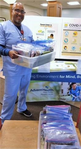 Busy Bags Delivered to AdventHealth Apopka South Activities Team